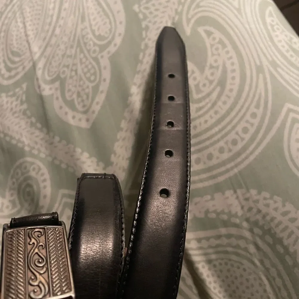 FOSSIL Vintage Genuine leather with metal unisex belt